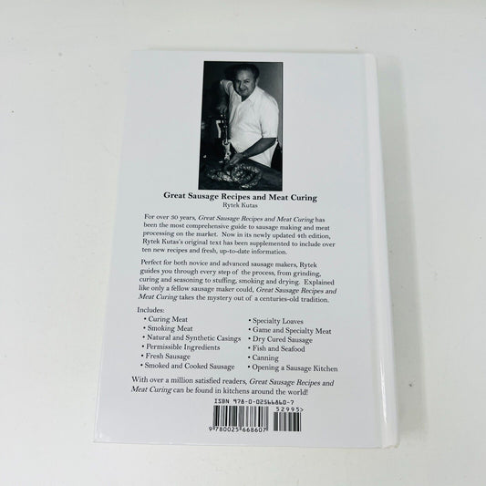 2008 Great Sausage Recipes and Meat Curing by Rytek Kutas Cookbook Sausage Maker