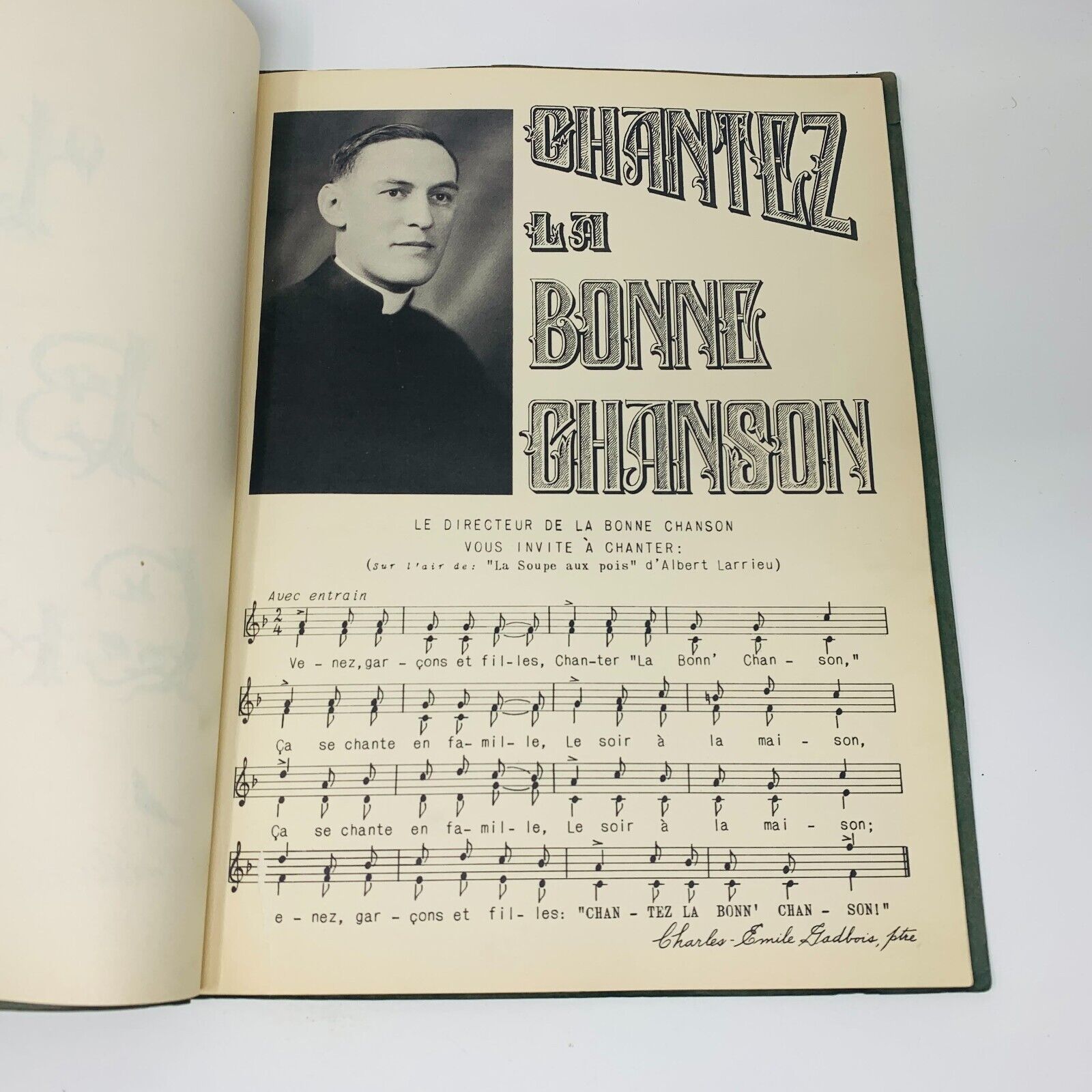 1939 La Bonne Chanson Partitions Charles-Émile Gadbois Séminaire St-Hyacinthe