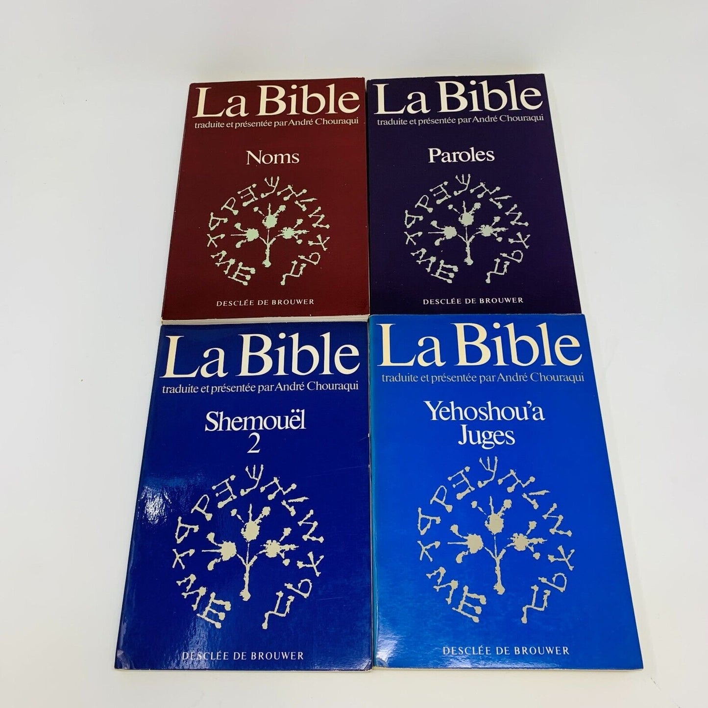 La Bible Traduite Desclée de Brouwer Français André Chouraqui Lot Livres 1970s