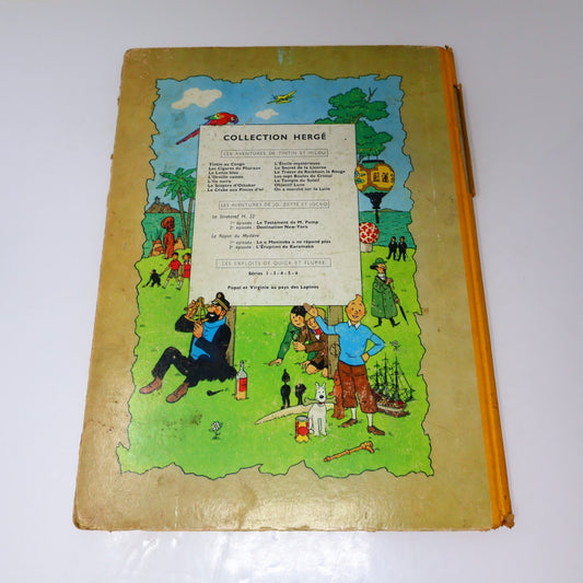 Tintin Les Cigares du Pharaon Hergé Casterman B14 1955 EO Couleur Français HC