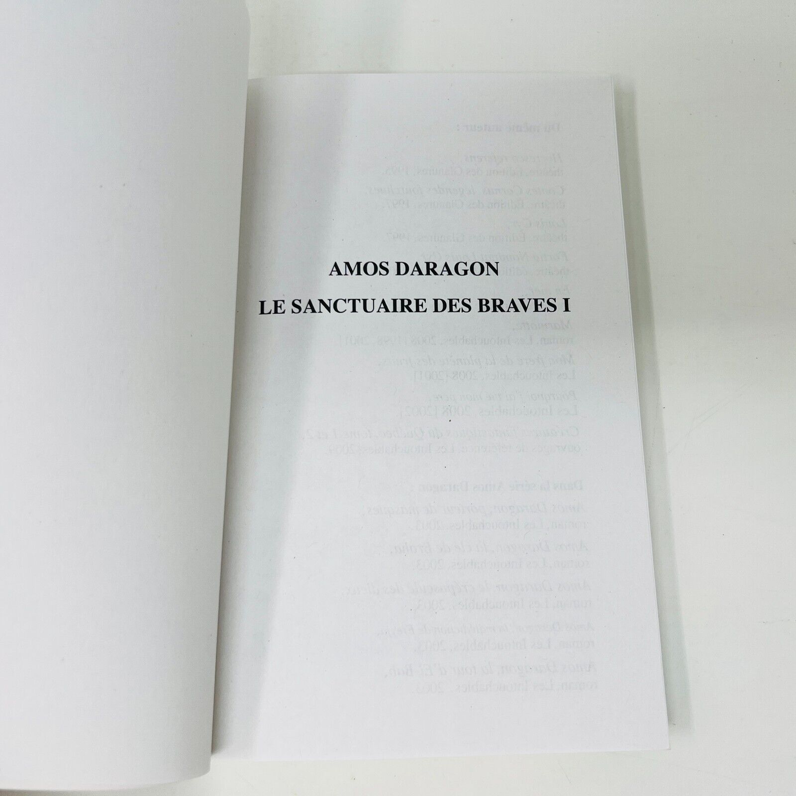 Amos Daragon Le Sanctuaire des Braves #1-3 Série Complète Bryan Perro Lot Livres