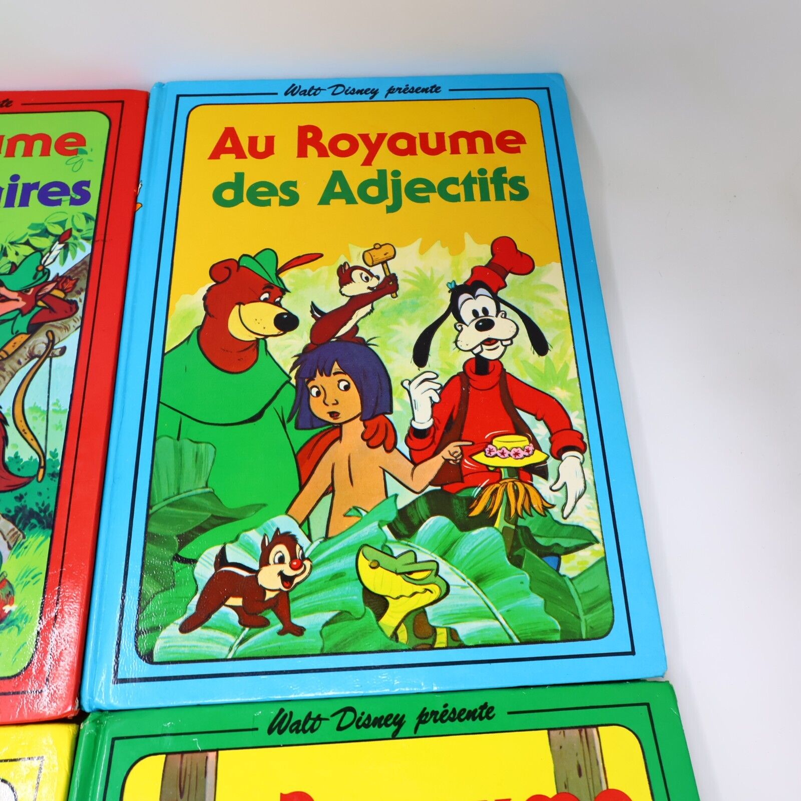 1979 Au Royaume des Noms Verbes Adjectifs Contraires Disney Lot 4 Livres Enfants