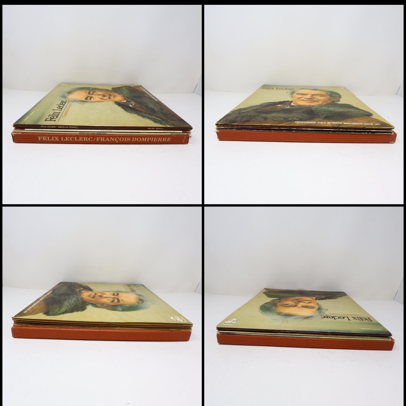 Félix Leclerc Lot 4 Disques Mon Fils/Chansons Dans La Mémoire Longtemps Record