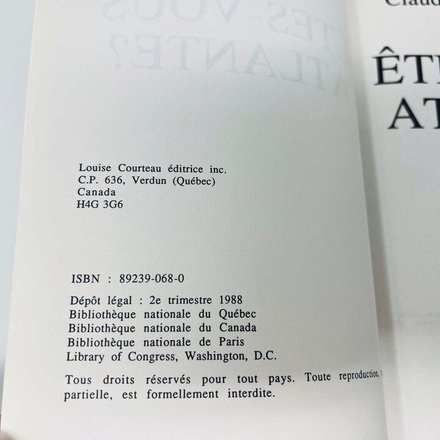 Êtes-Vous Atlante?/Un Atlante Parle Claude Gérard Sarrazin Lot Livres Atlantide