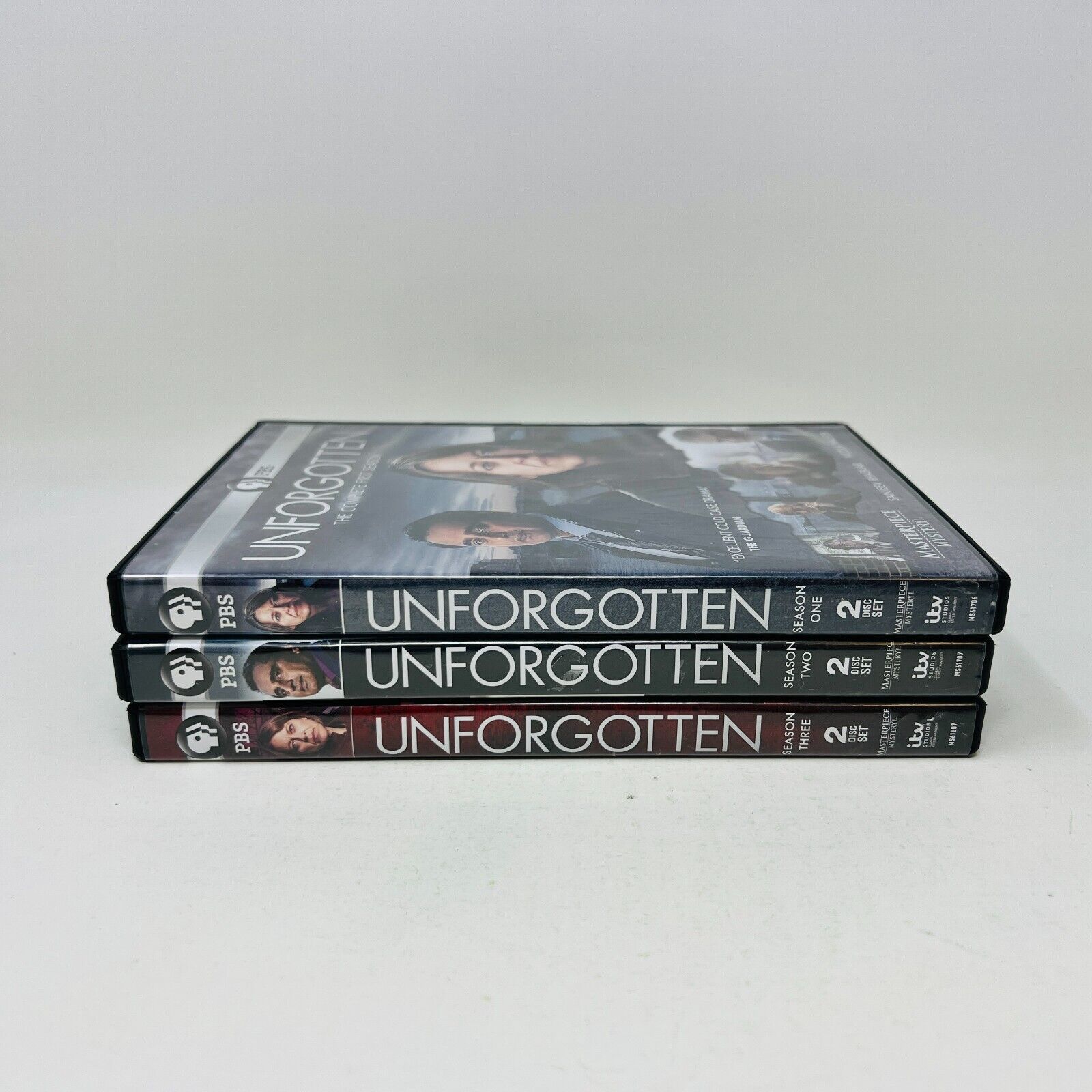 Unforgotten Seasons #1-2-3 DVD Lot Tested PBS Region 1 TV Serie Nicola Walker
