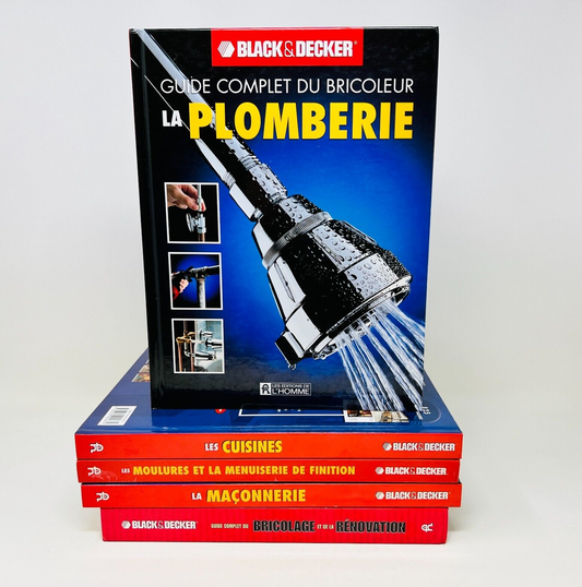 5x Guide Complet du Bricoleur Plomberie/Cuisines/Menuiserie Black & Decker Lot