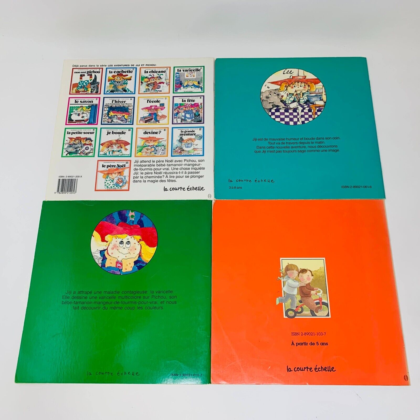 6x La Courte Échelle Lot de Livres Vintage pour Jeunes Enfants Français 70-90s