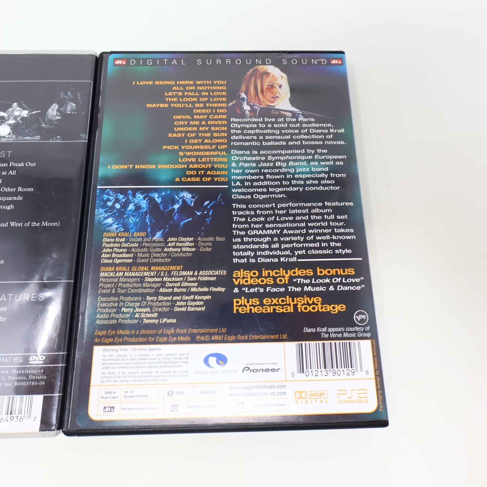Diana Krall Live at the Montreal Jazz Festival / Live in Paris Lot of 2 DVD NTSC