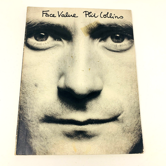 1981 Face Value Phil Collins Songbook Sheet Music Piano Vocal Guitar PB VF0897