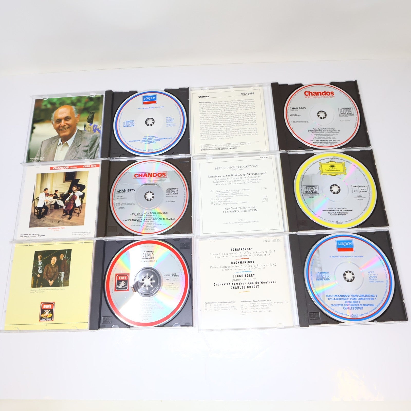 Tchaikovsky 13 CD Lot Sir Georg Solti/Charles Dutoit/Kyung Wha Chung/Jansons