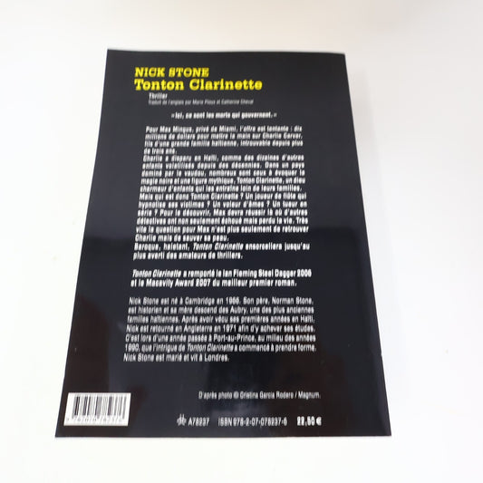 2008 Tonton Clarinette Nick Stone Gallimard Crime et Mystère Policier Thriller