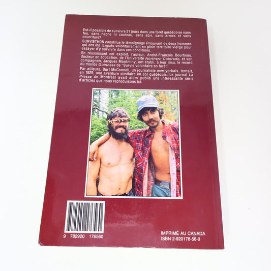 1988 Surviethon au Gré de la Nature André-François Bourbeau Jcl Survivalisme PB