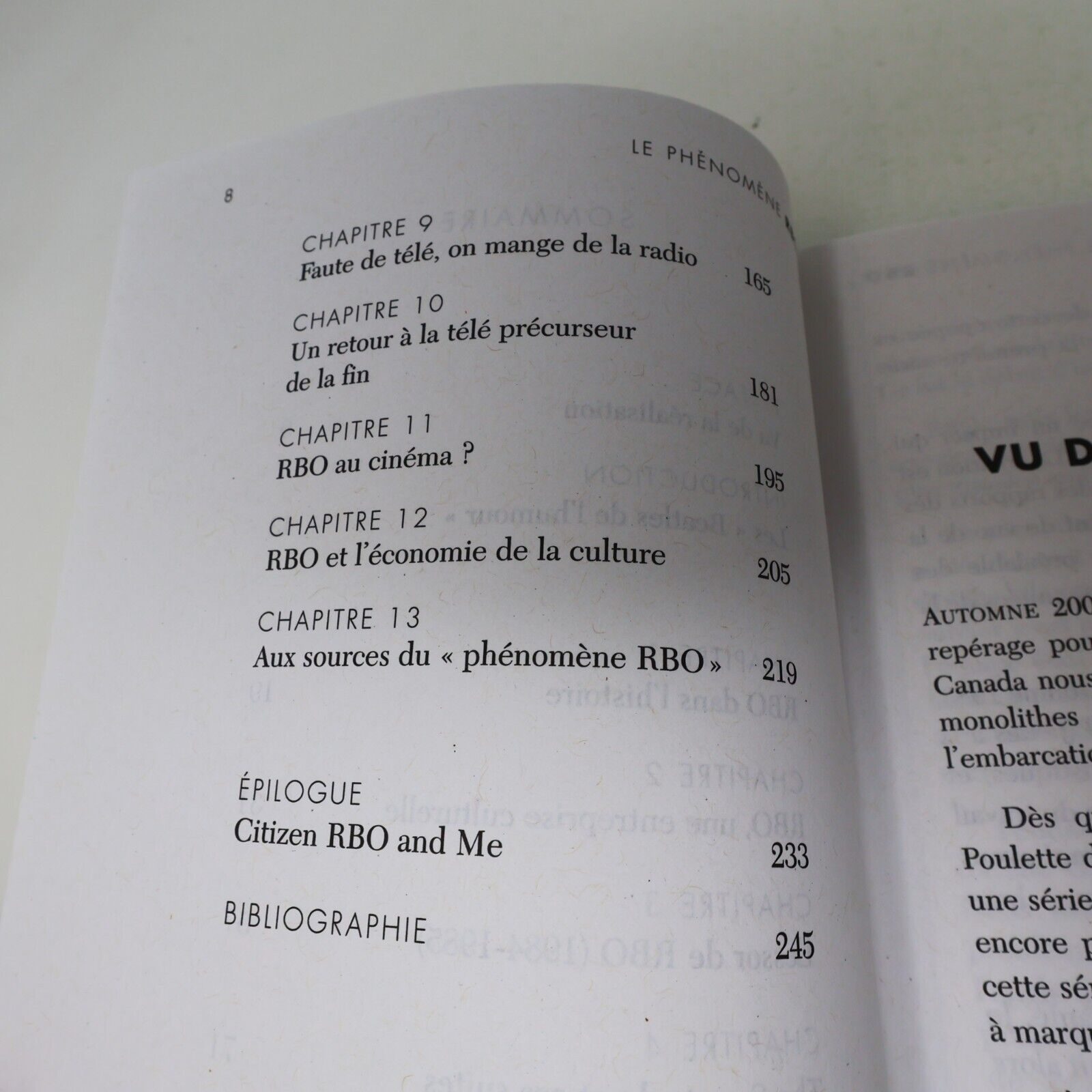 2009 Le Phénomène RBO Ceci n'est Pas the Biographie Rock et Belles Oreilles PB