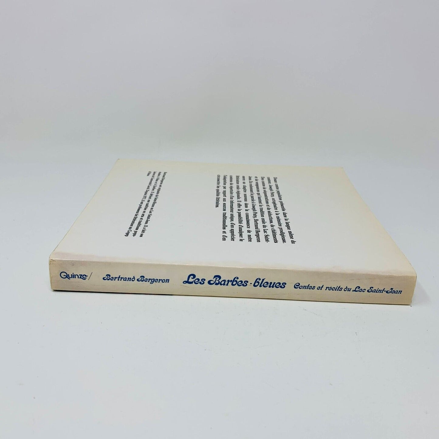 1980 Les Barbes-Bleues Contes et Récit du Lac Saint-Jean Joseph Patry Québécois