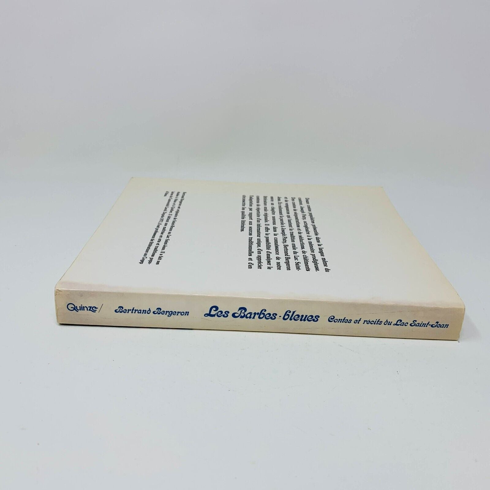 1980 Les Barbes-Bleues Contes et Récit du Lac Saint-Jean Joseph Patry Québécois