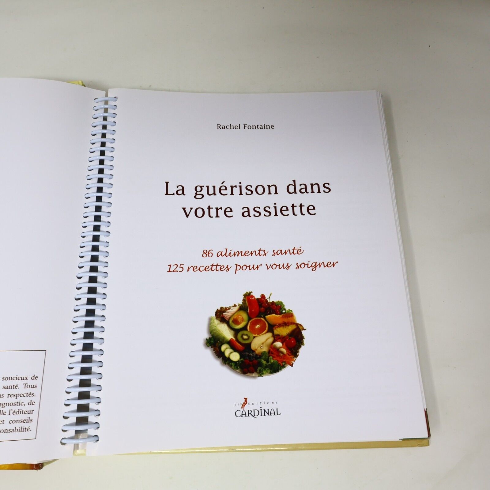 2006 La Guérison dans Votre Assiette de Rachel Fontaine Cuisine Recettes Santé