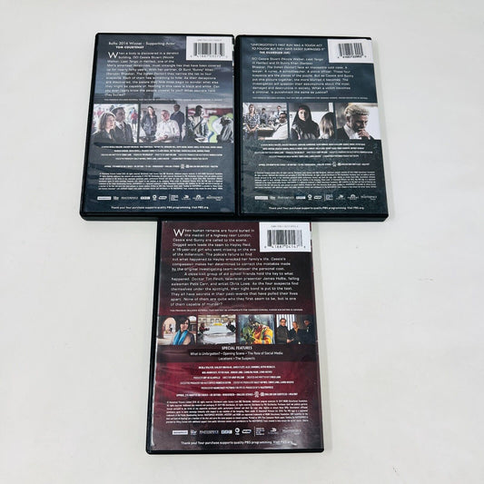 Unforgotten Seasons #1-2-3 DVD Lot Tested PBS Region 1 TV Serie Nicola Walker