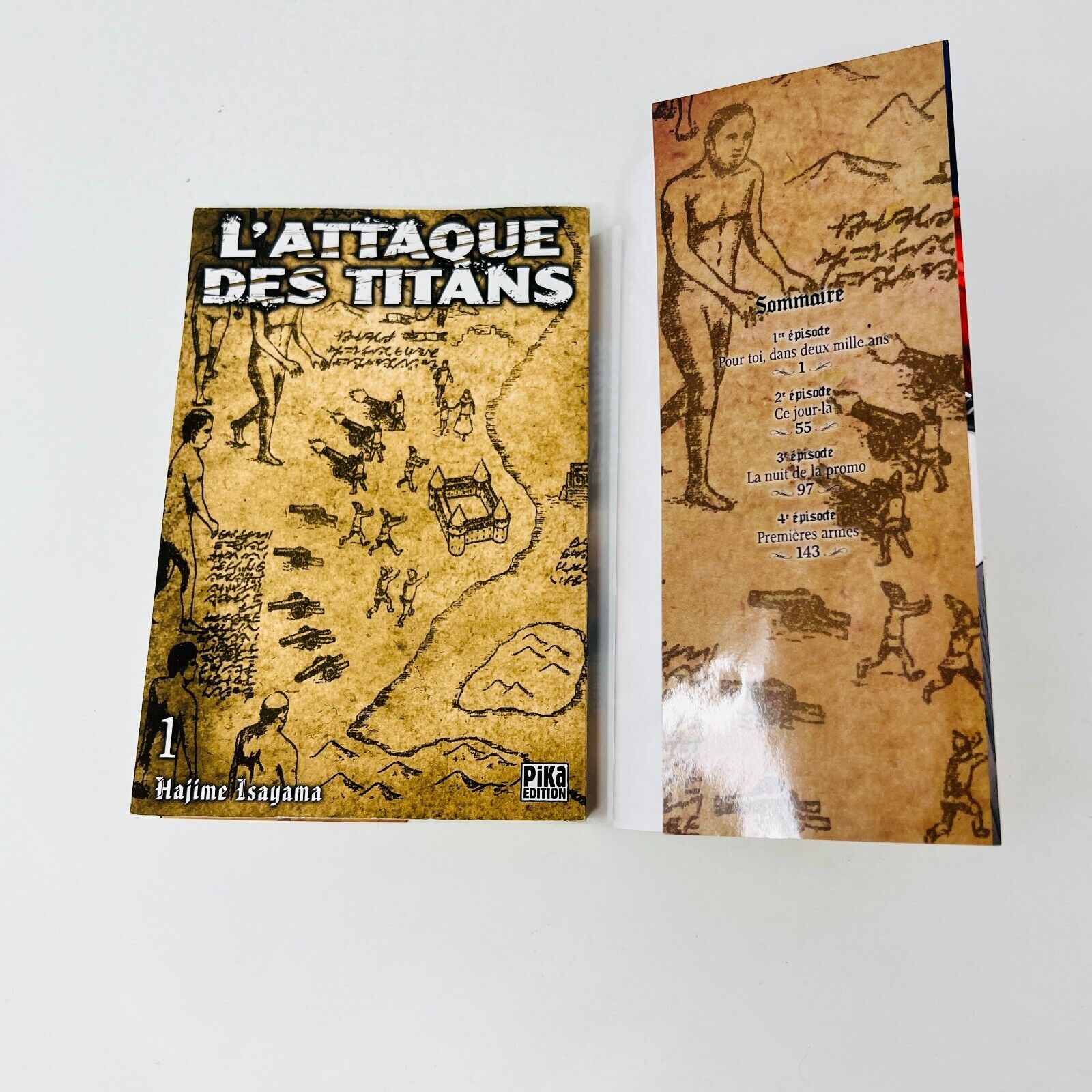 Lot de 7 Mangas L'Attaque des Titans 1 à 7 de Hajime Isayama en Français Pika