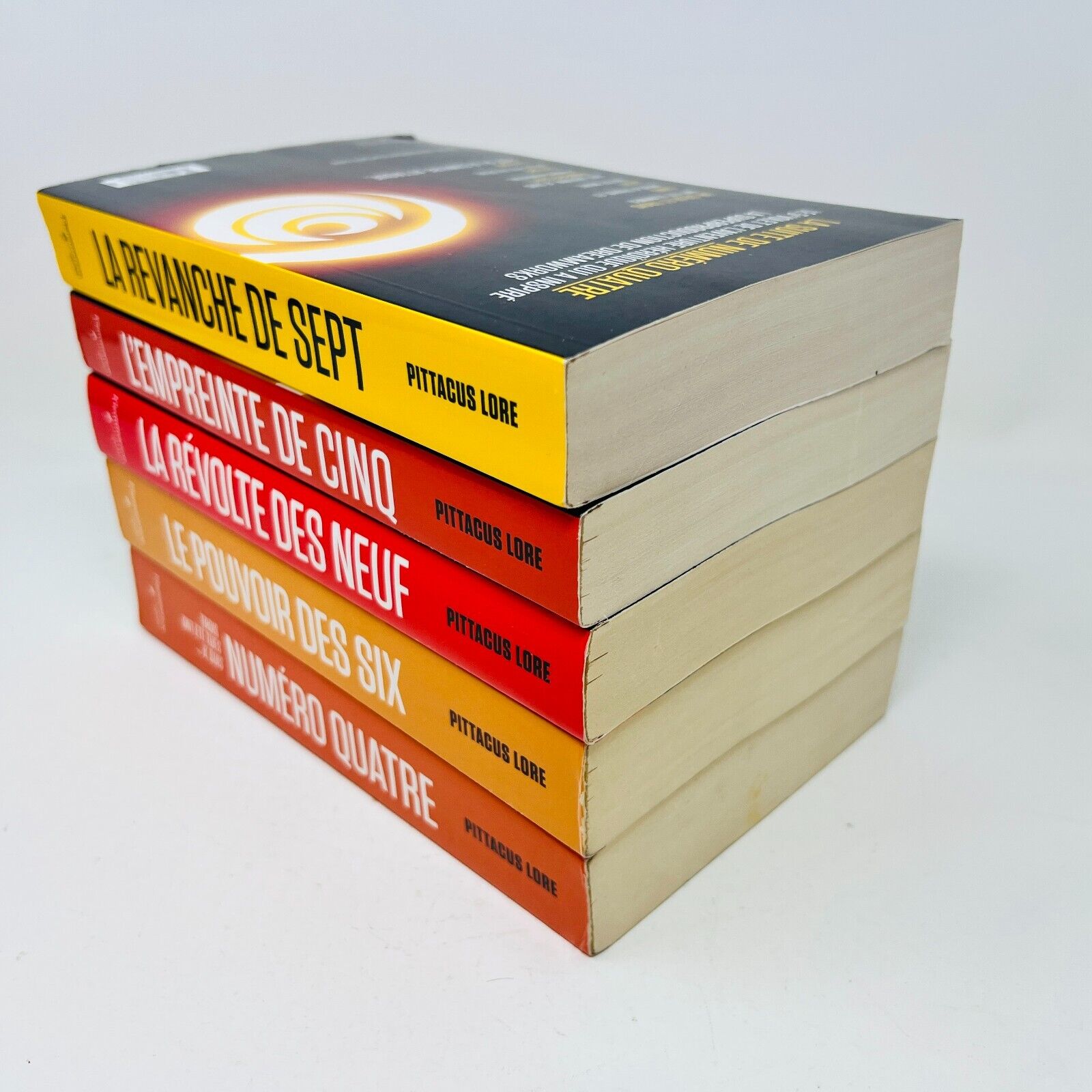 Lot de 5 Livres de Pittacus Lore Numéro Quatre/Pouvoir des Six Français/French