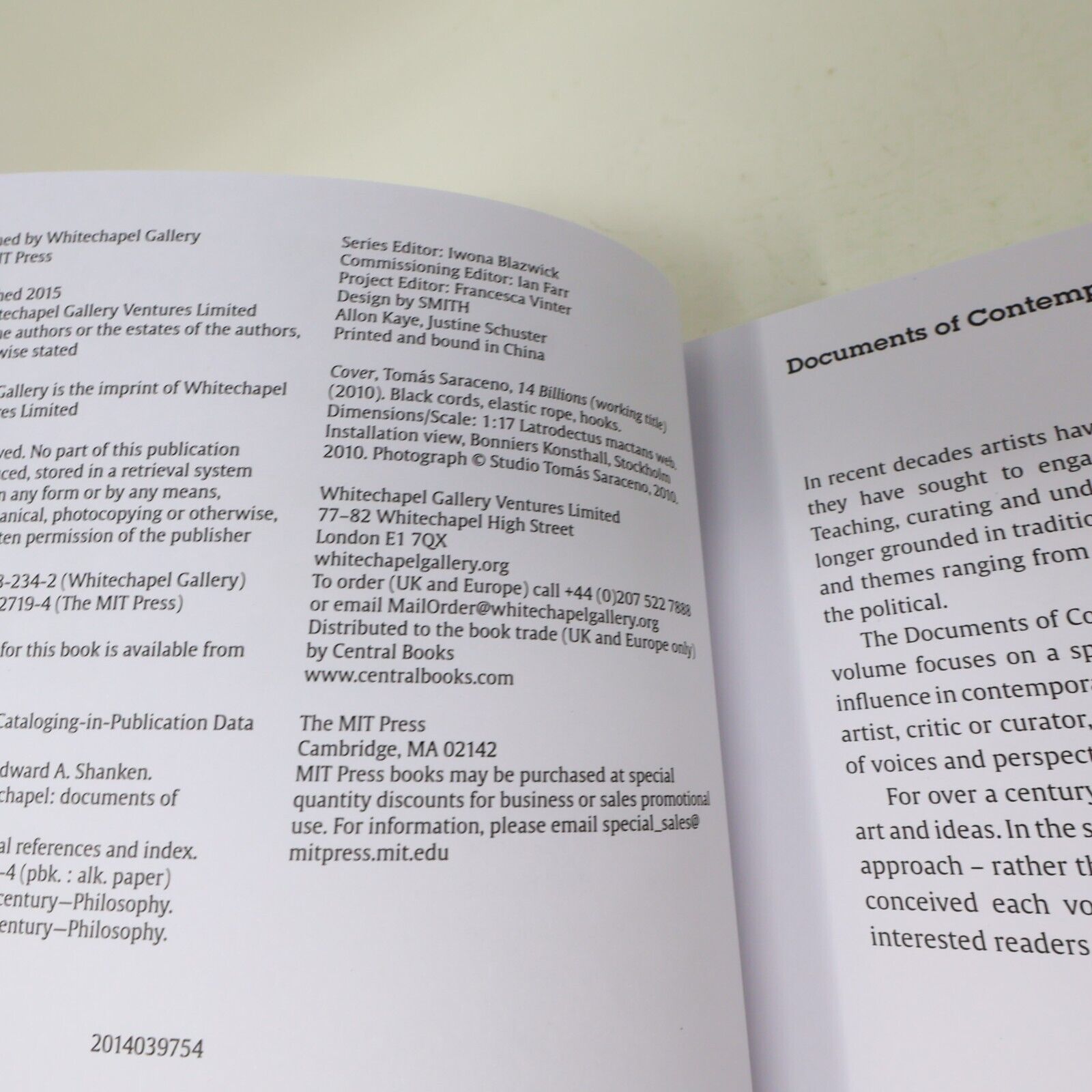2015 Systems Documents of Contemporary Art Edward A. Shanken Mit Press Art AI PB
