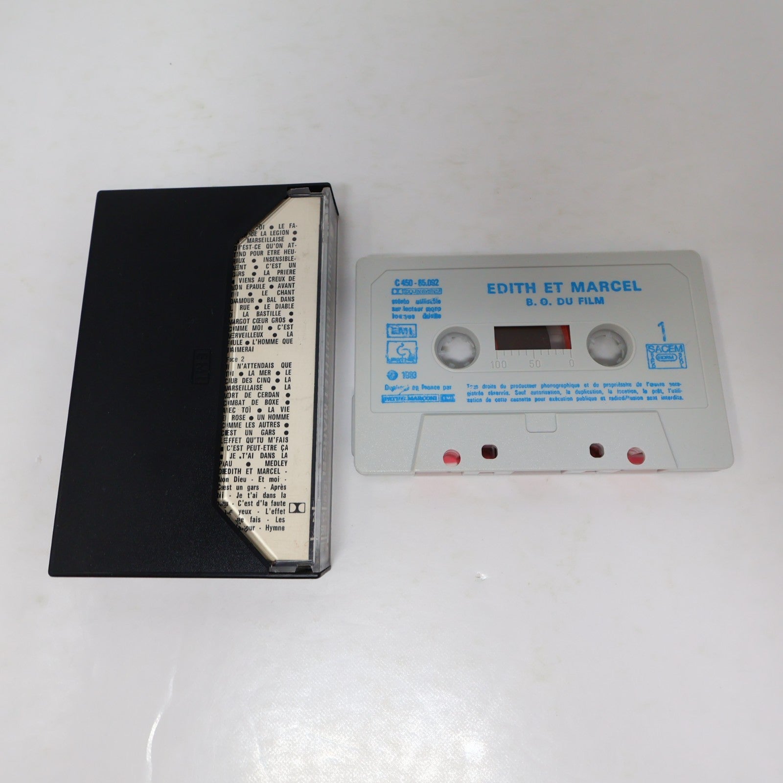 Edith Et Marcel Bande du Film Cassette Claude Lelouch/Francis Lai/Aznavour/Piaf