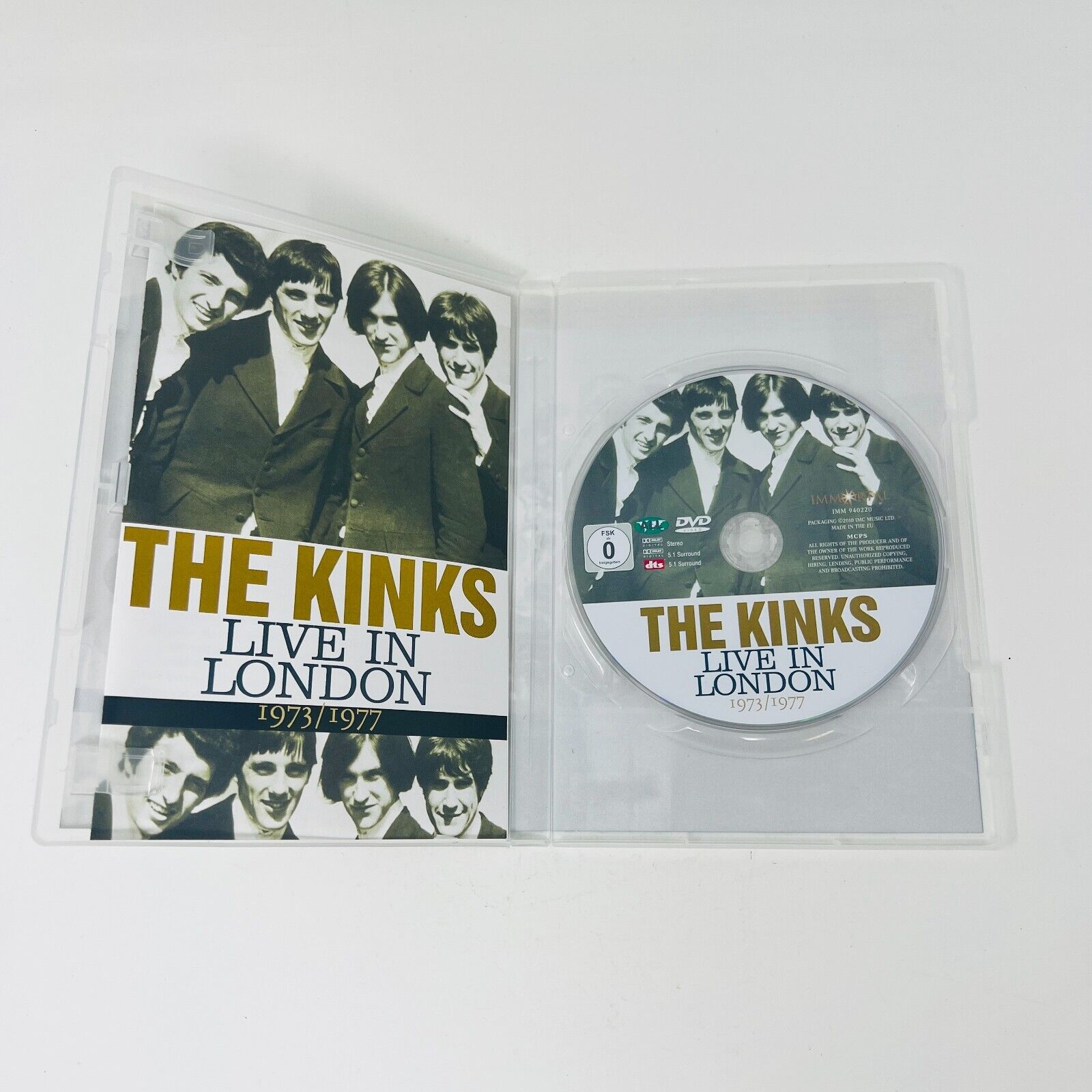 The Kinks Live in London 1973-1977 NTSC DVD Tested Oct-2010 Immortal Music Band