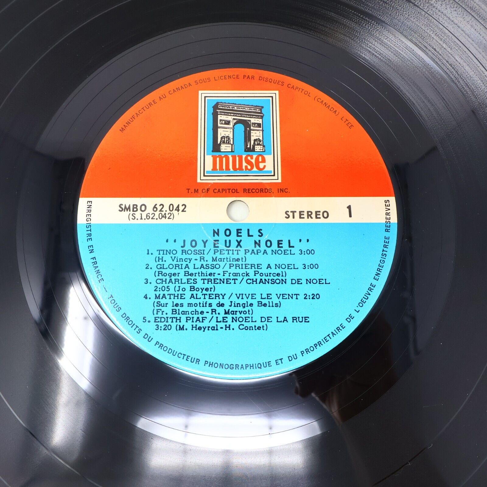 Joyeux Noël LP Muse 1969 Tino Rossi Charles Trenet Dick Rivers Minuit Chrétiens