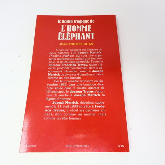 1981 Le Destin Tragique de l'Homme Éléphant Jutzi Biographie Sélect Français 80s