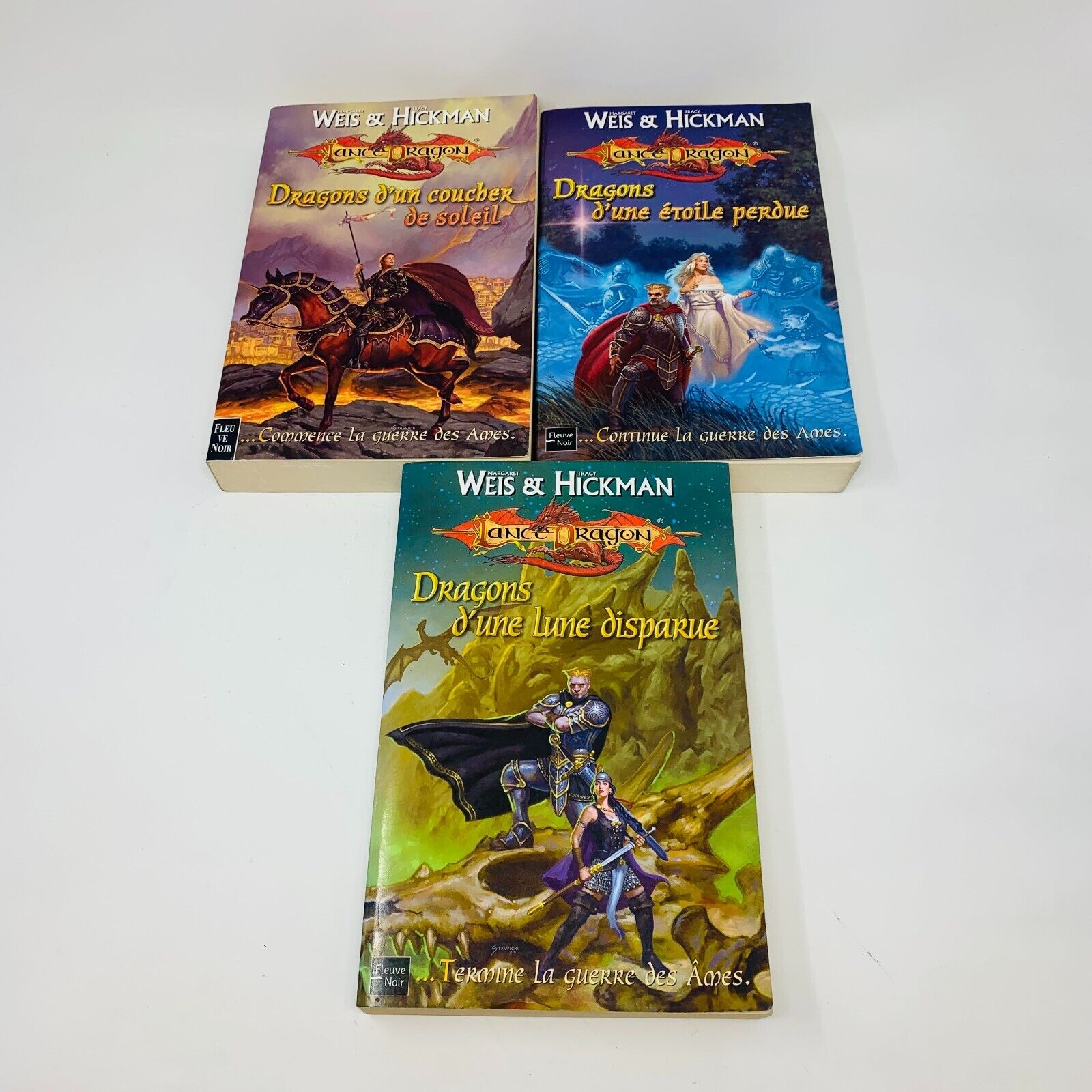 Lancedragon Trilogie La Séquence de la Guerre des Ames Grand Format Lot Livres