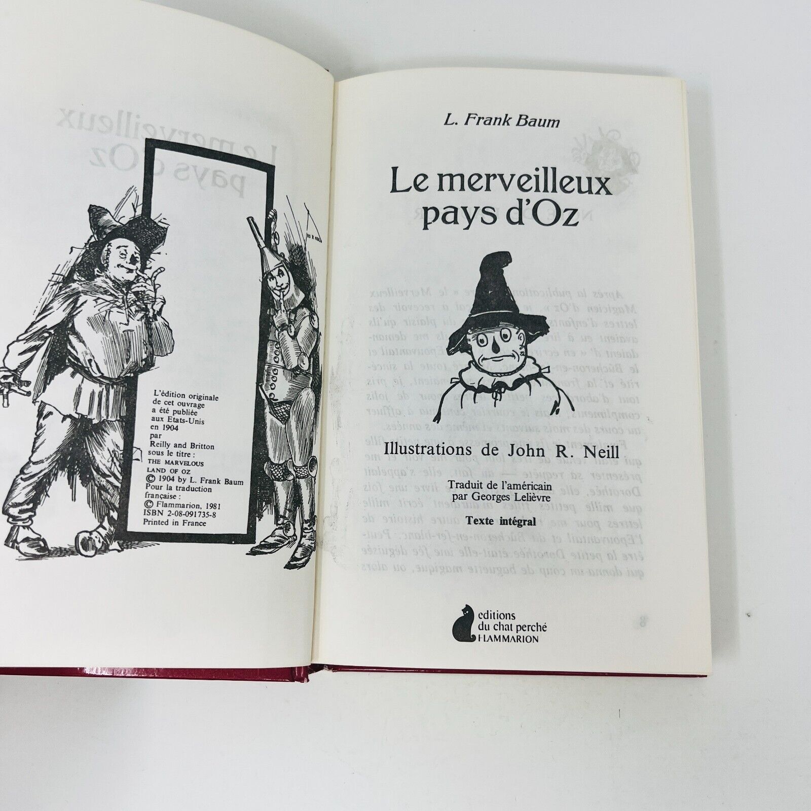 5x Bibliothèque du Chat Perché Oz Peter Pan Docteur Dolittle Lot Livres Français