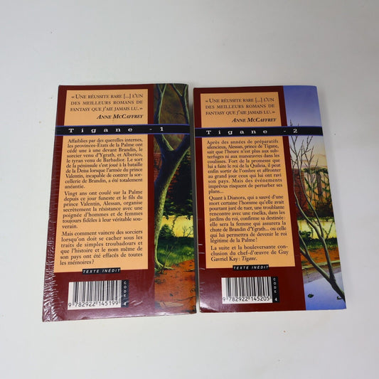 Lot 2 Livres Tigane #1-2 Guy Gavriel Kay Série Complète Fantasy 1998 Français PB
