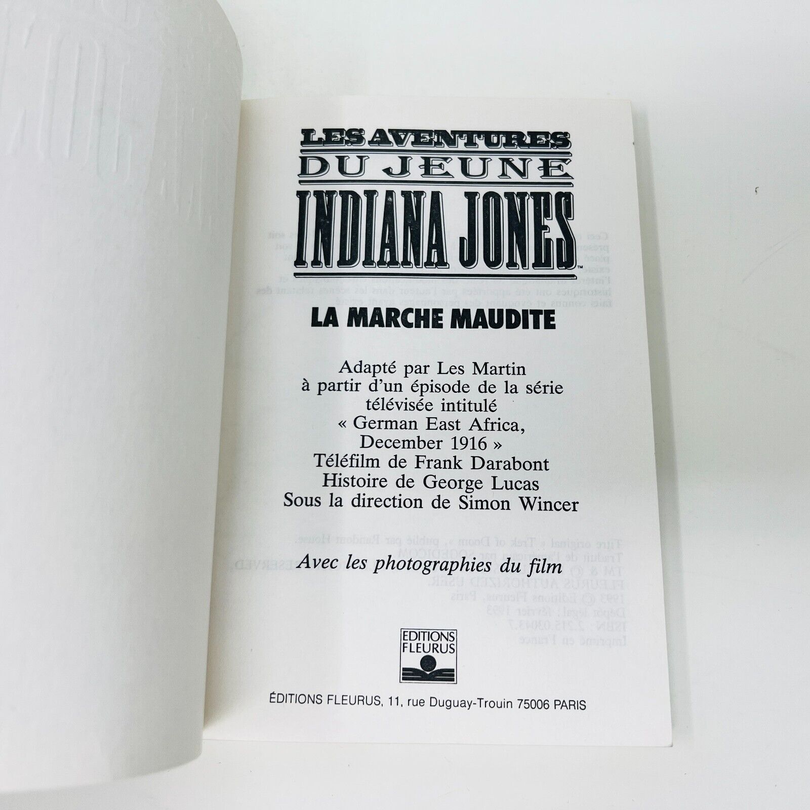 4x Les Aventures du Jeune Indiana Jones Lot Livres 90s La Lettre Secrète