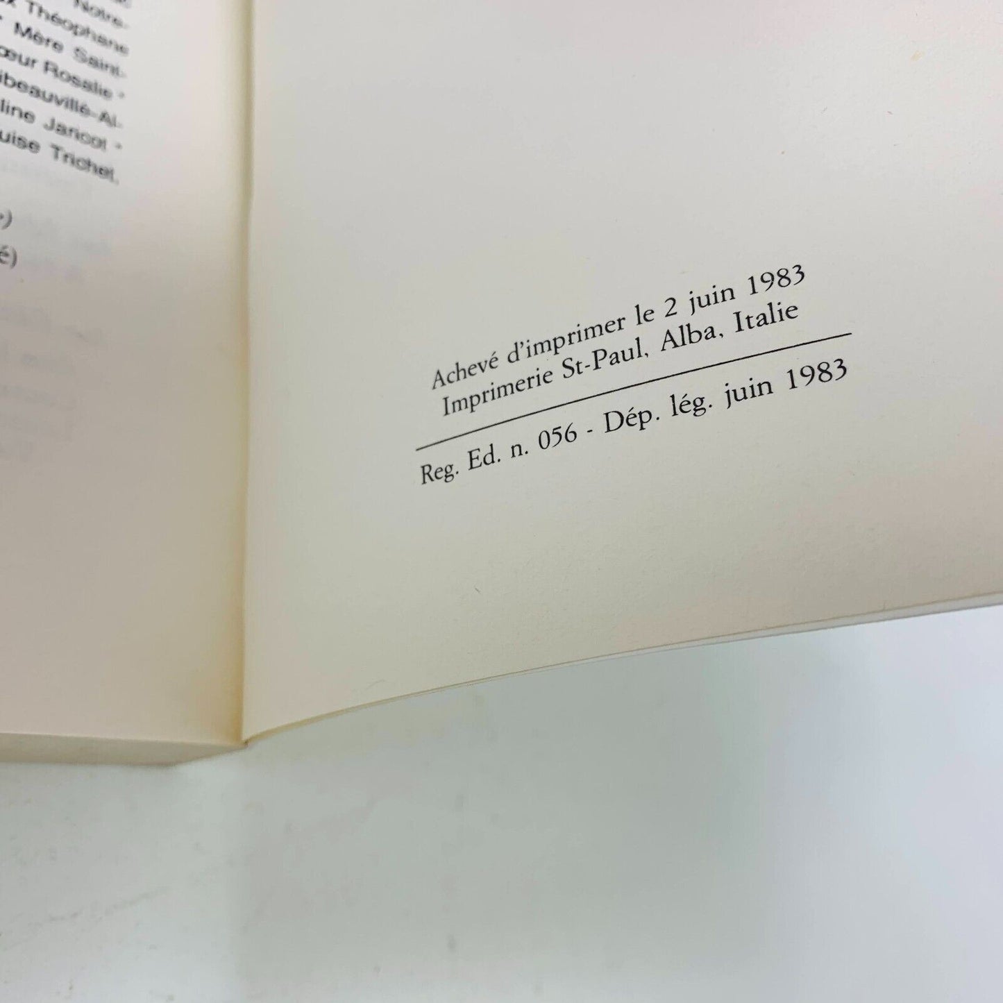 1983 Quand Le Seigneur Parle Au Coeur Carnets Inédits de Gaston Courtois PB