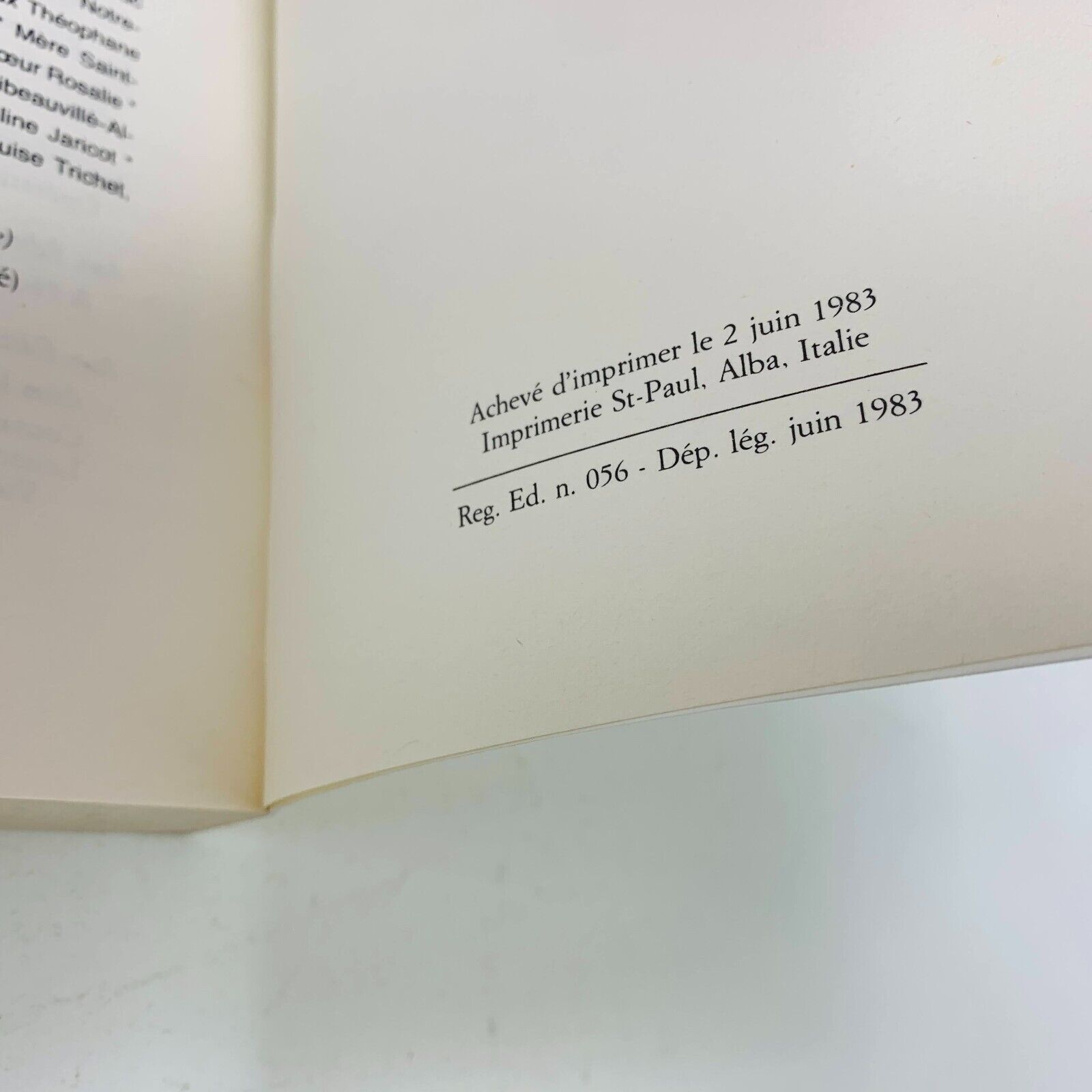 1983 Quand Le Seigneur Parle Au Coeur Carnets Inédits de Gaston Courtois PB