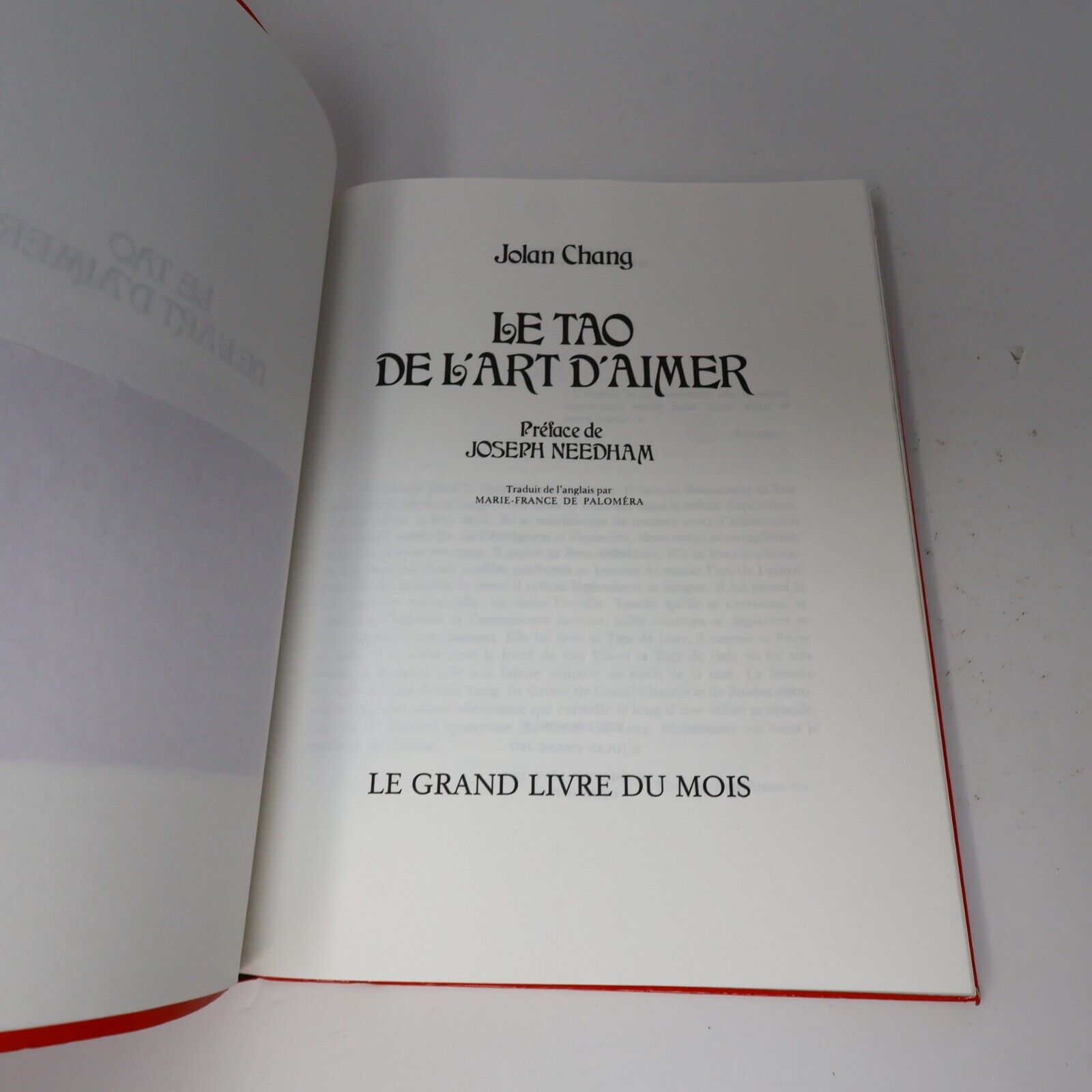 2000 Le Tao de l'Art d'Aimer de Jolang Chang Paperback PB Sexualité Français