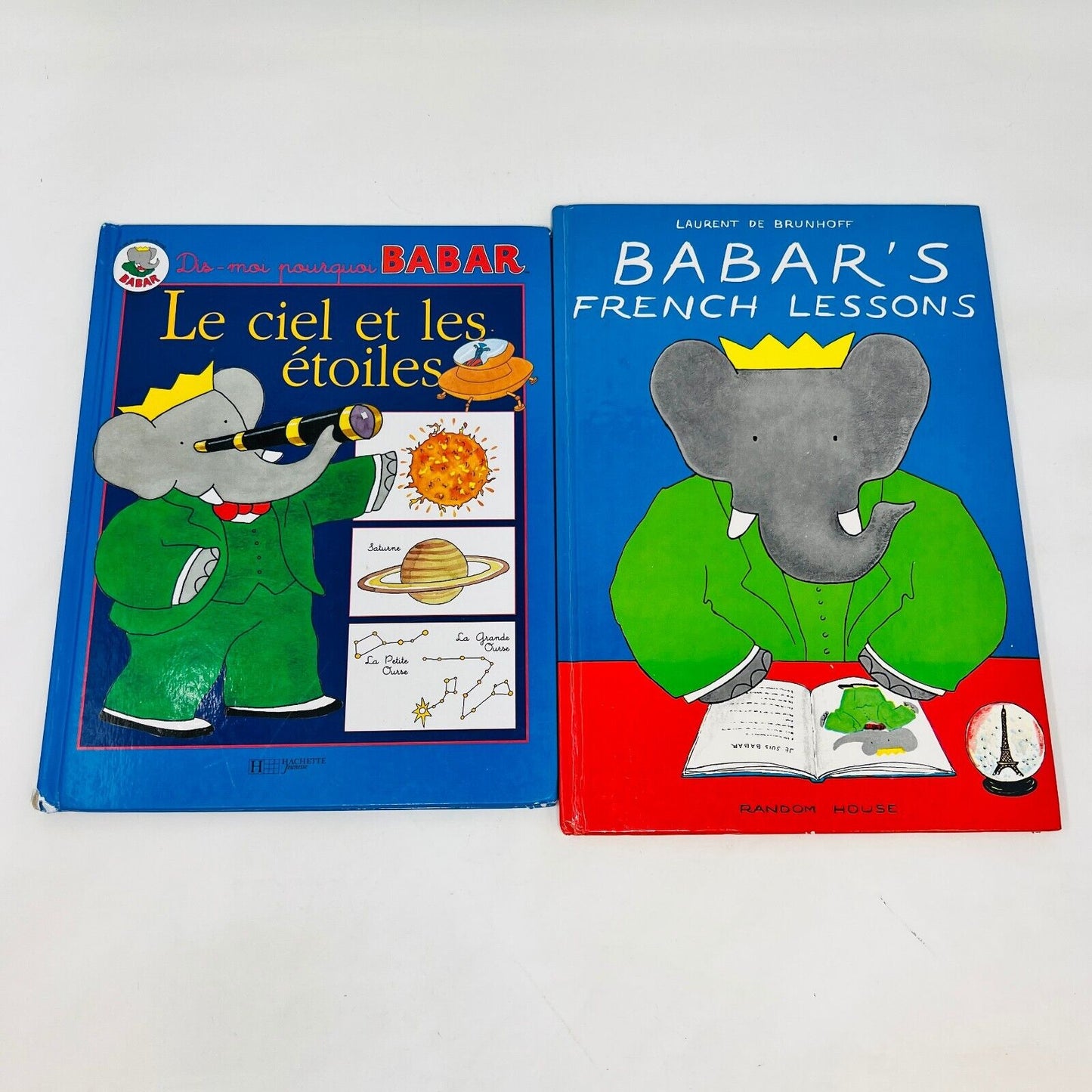 6x Babar Dis Moi Pourquoi/French Lessons en Francais Espace/Étoiles/Transport