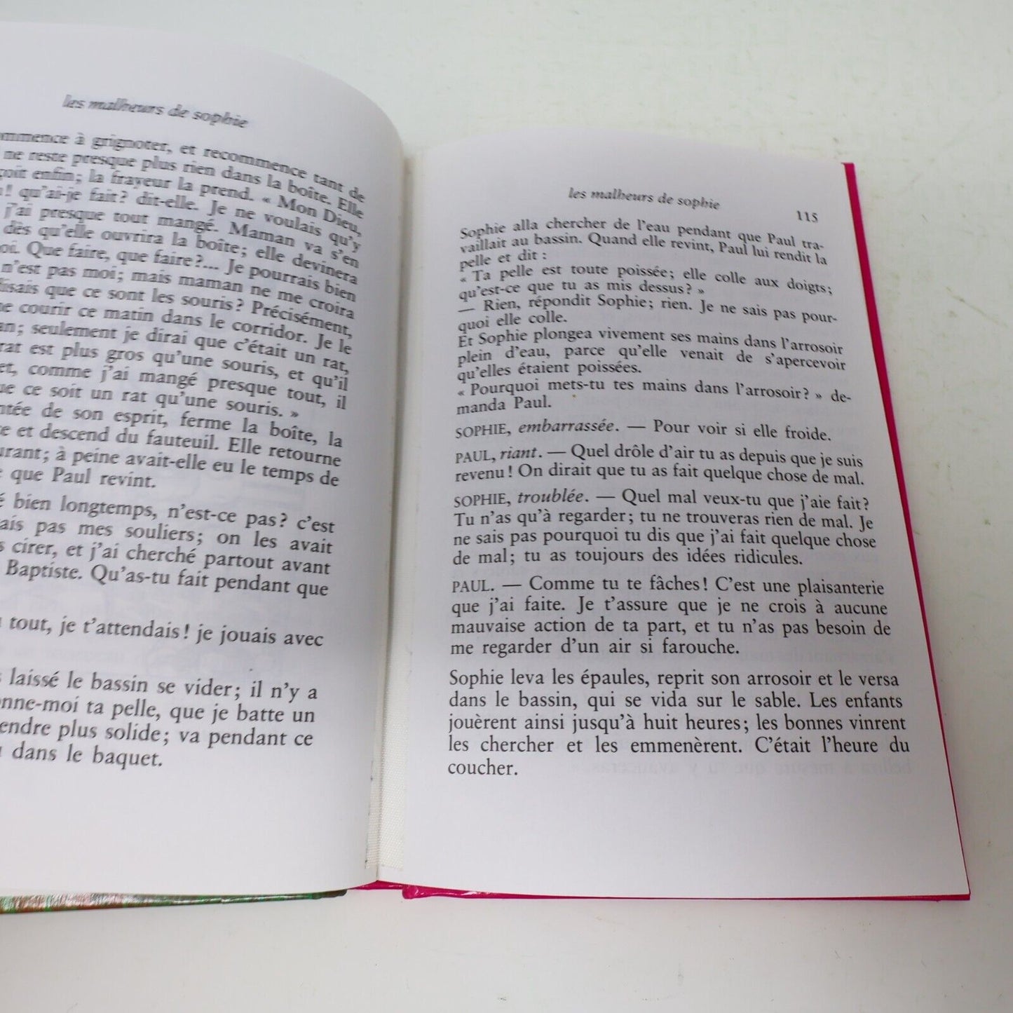 Lot 7 Livres Comtesse de Ségur Casterman Français Malheurs de Sophie HC