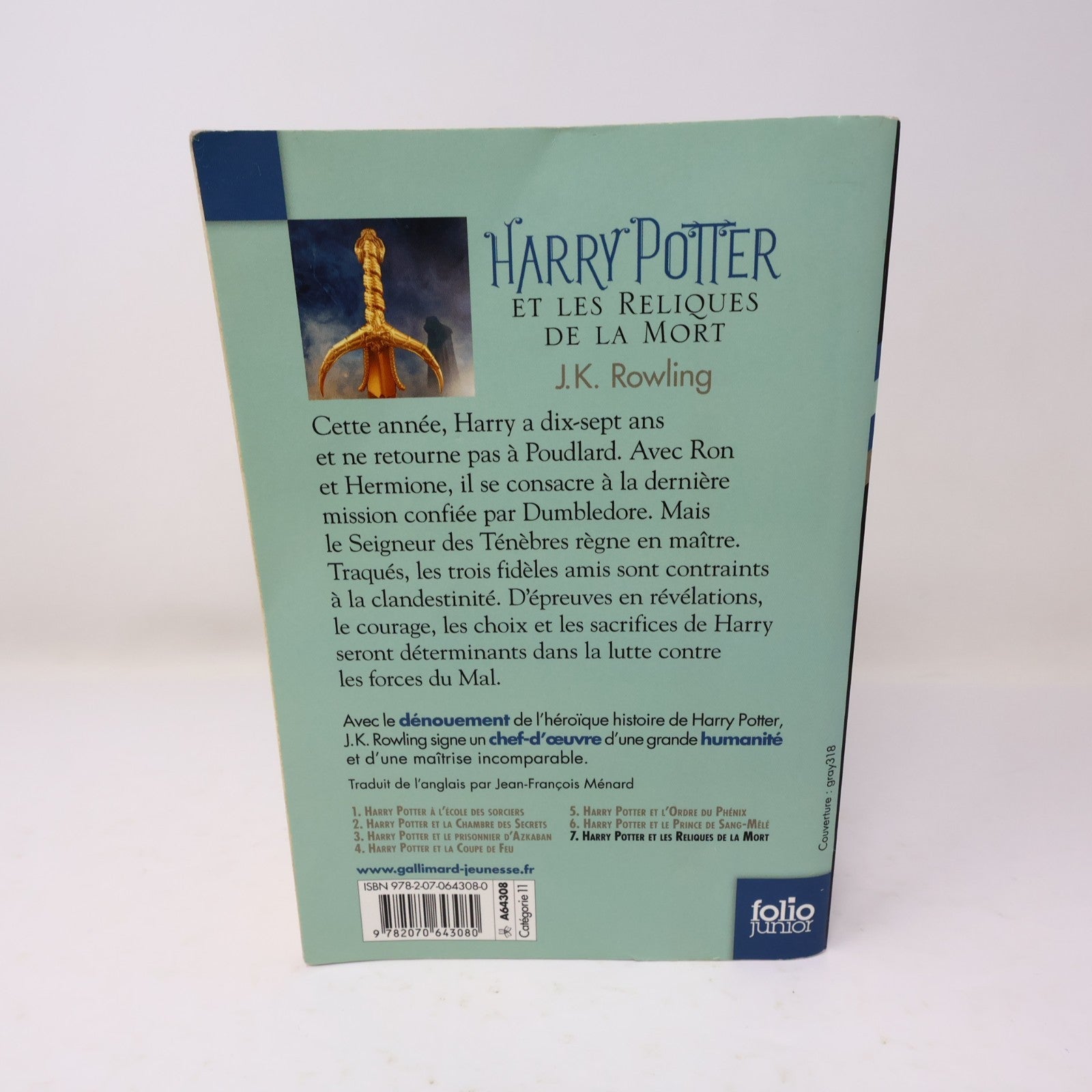 Harry Potter et les Reliques de la Mort J. K. Rowling Gallimard 2013 PB Français