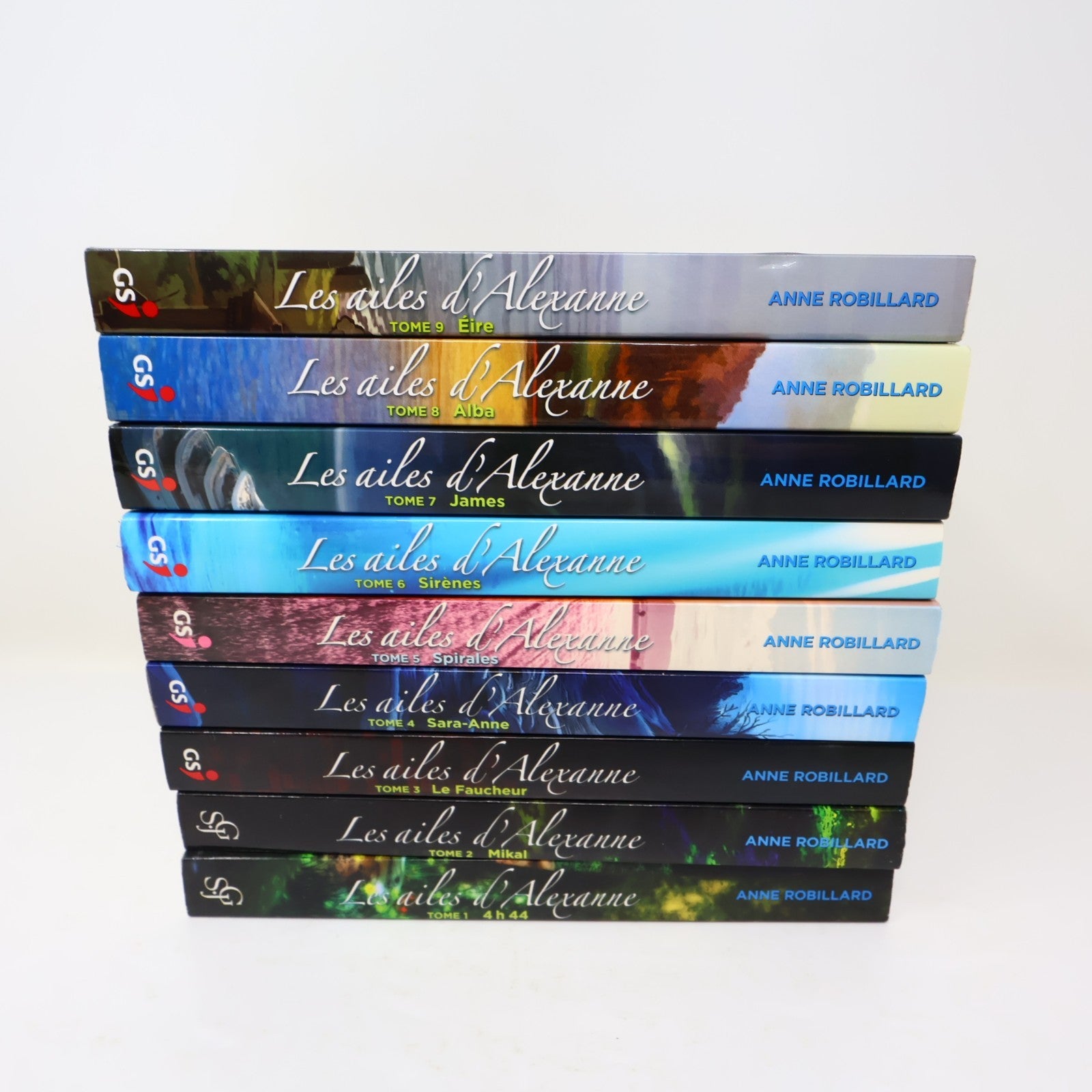 Les Ailes d'Alexanne #1-9 Lot 9 Livres Anne Robillard 4H44/Mikal/Le Faucheur PB