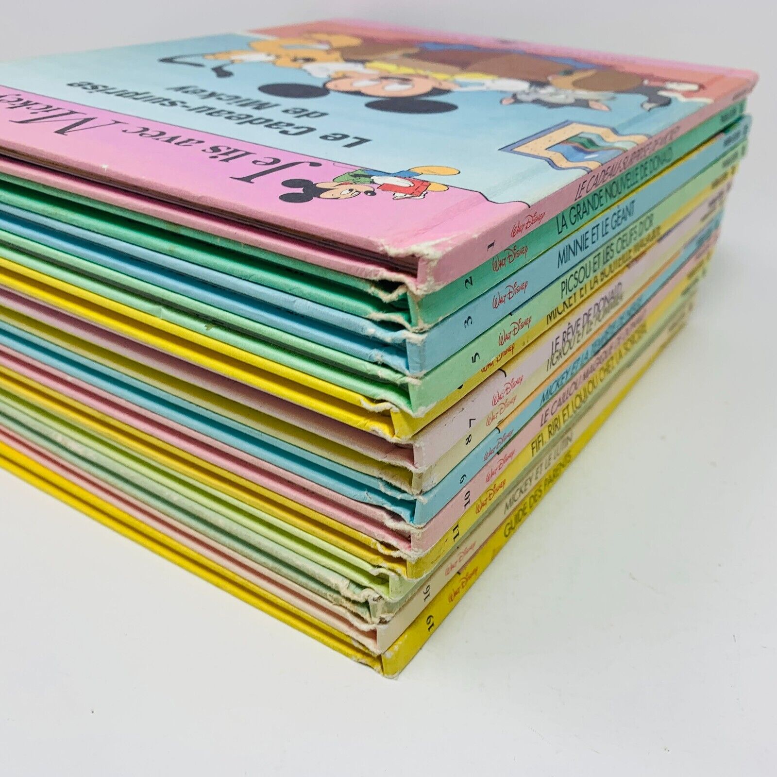Je Lis avec Mickey Lot de 14 Livres Disney Enfants Français Children French 90s