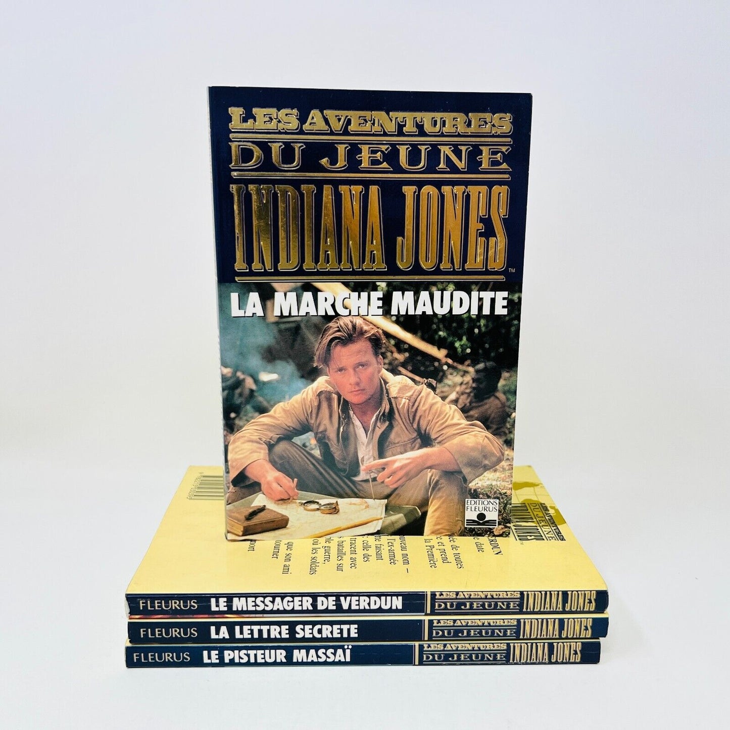 4x Les Aventures du Jeune Indiana Jones Lot Livres 90s La Lettre Secrète