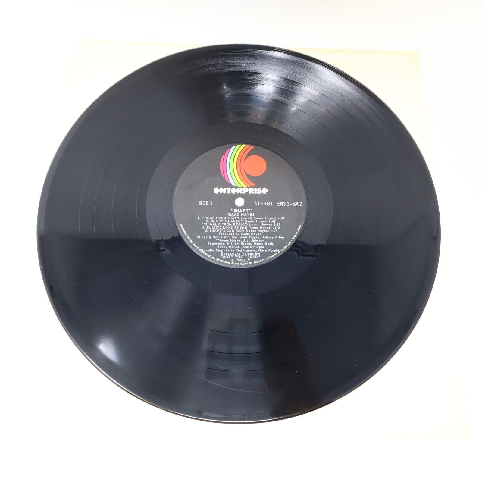 Isaac Hayes Shaft 2x LP Record Vinyl ENS 2-5002 1973 Enterprise Canada Polydor