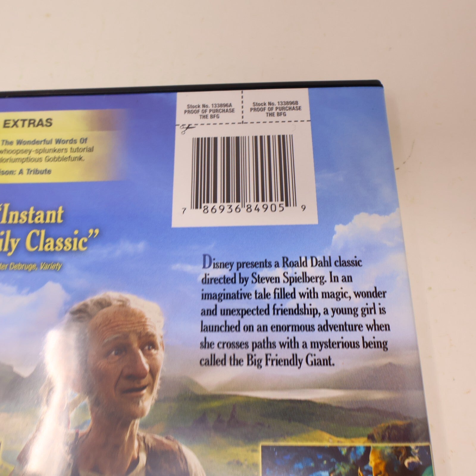 The BFG Big Friendly Giant DVD Steven Spielberg Film Tested English Français