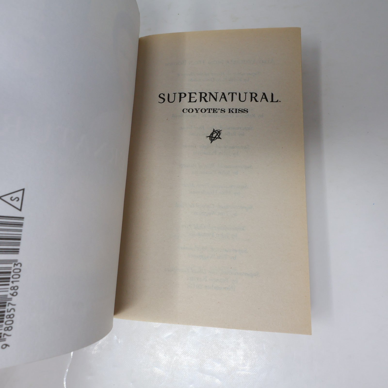 Supernatural Coyote's Kiss Christa Faust Titan Books 2011 PB Horror Fantasy