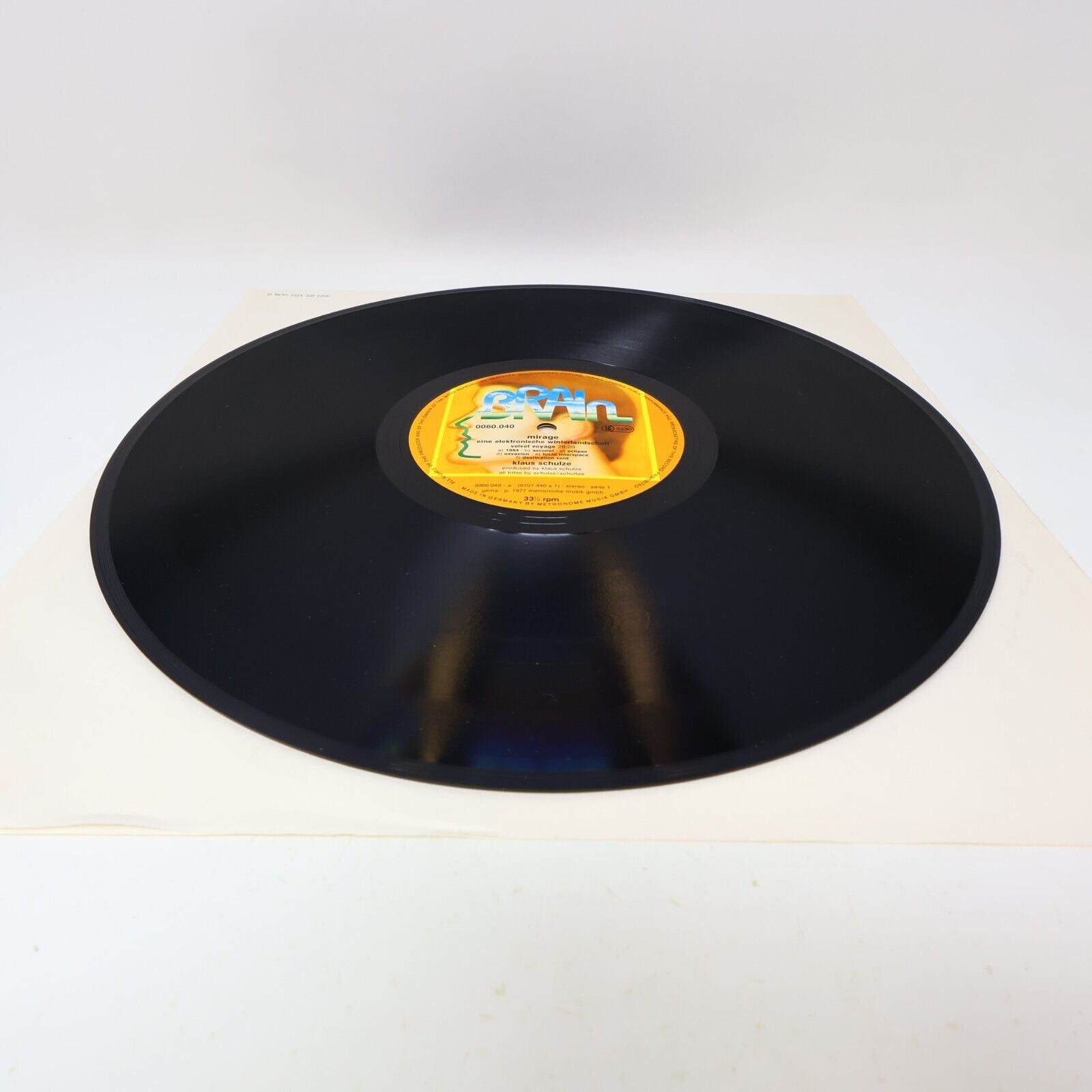 Klaus Schulze Mirage LP Record Vinyl 1977 Germany 60.040 Berlin-School Ambient