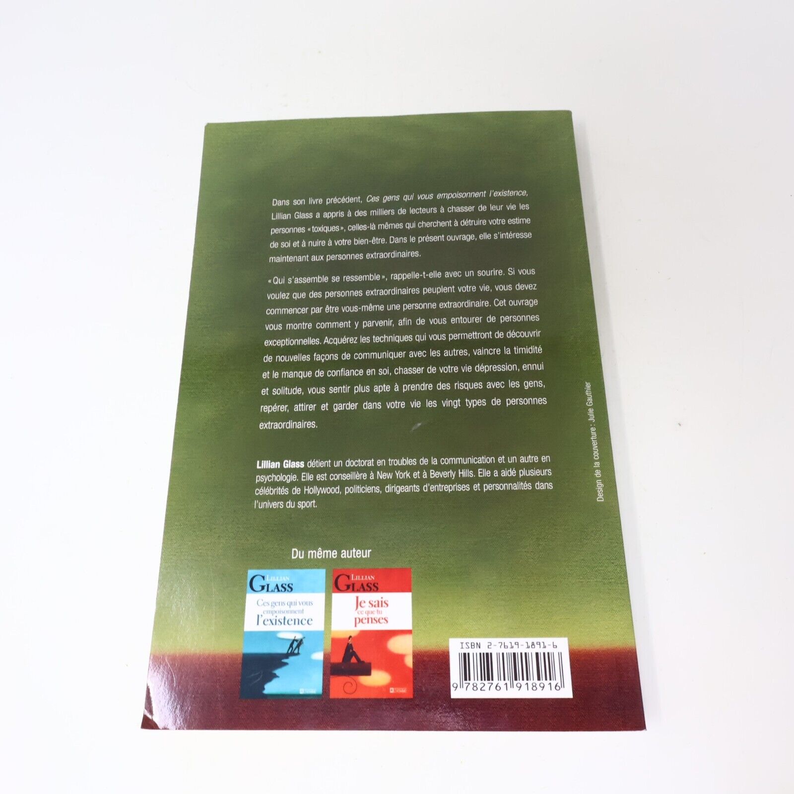 2004 Comment s'Entourer de Gens Extraordinaires de Lillian Glass Psychologie PB