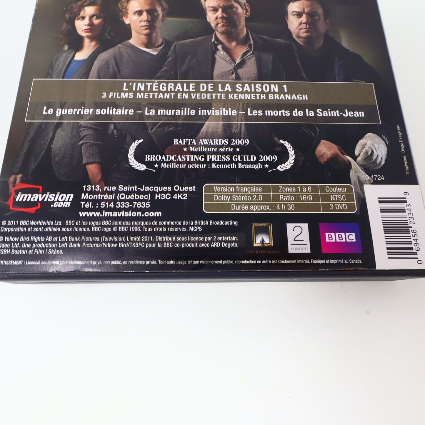 Wallander L'Intégrale de la Saison 1 DVD Testé Français NTSC Kenneth Branagh