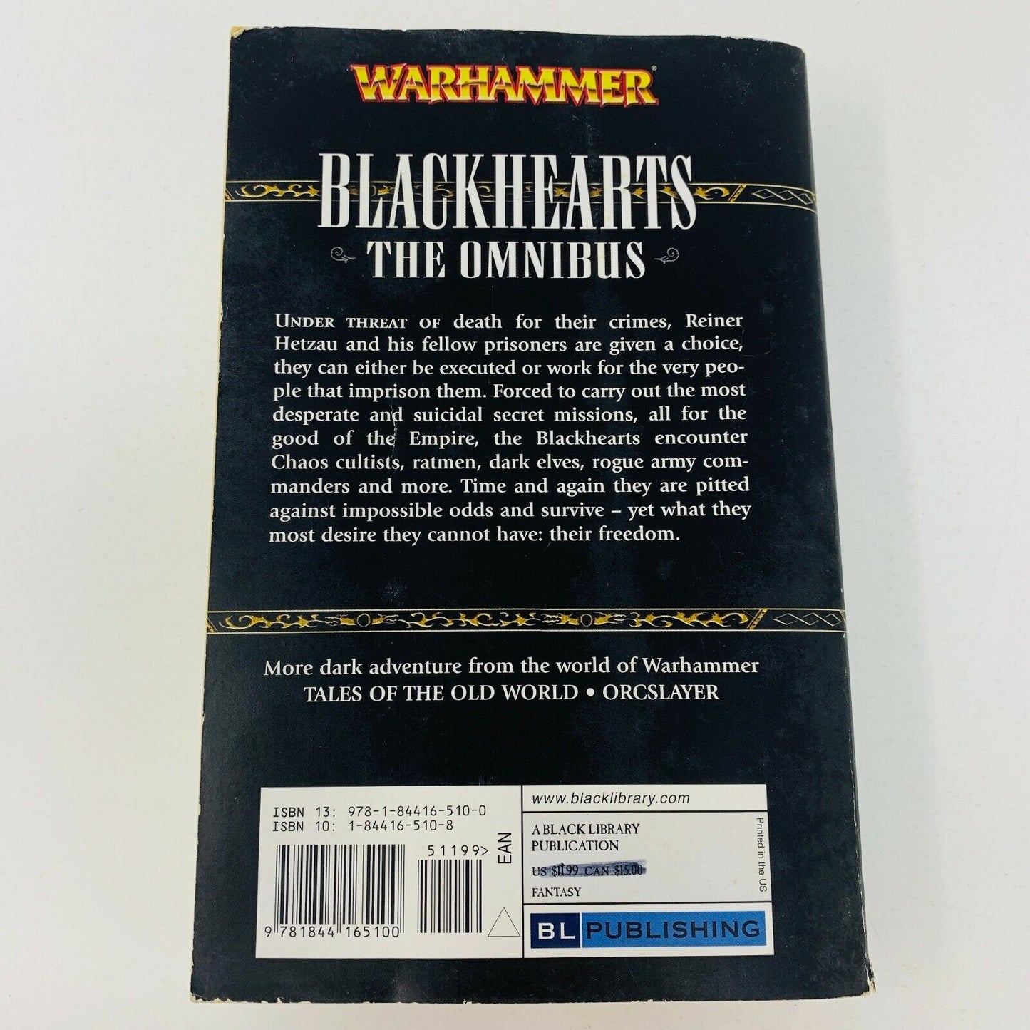 2008 Warhammer Blackhearts The Omnibus Black Library Nathan Long 1st Print Book