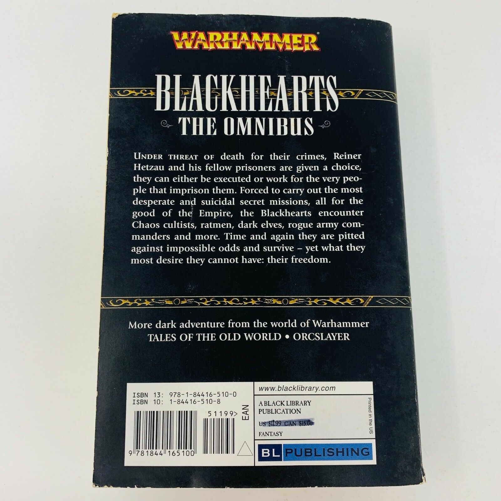 2008 Warhammer Blackhearts The Omnibus Black Library Nathan Long 1st Print Book