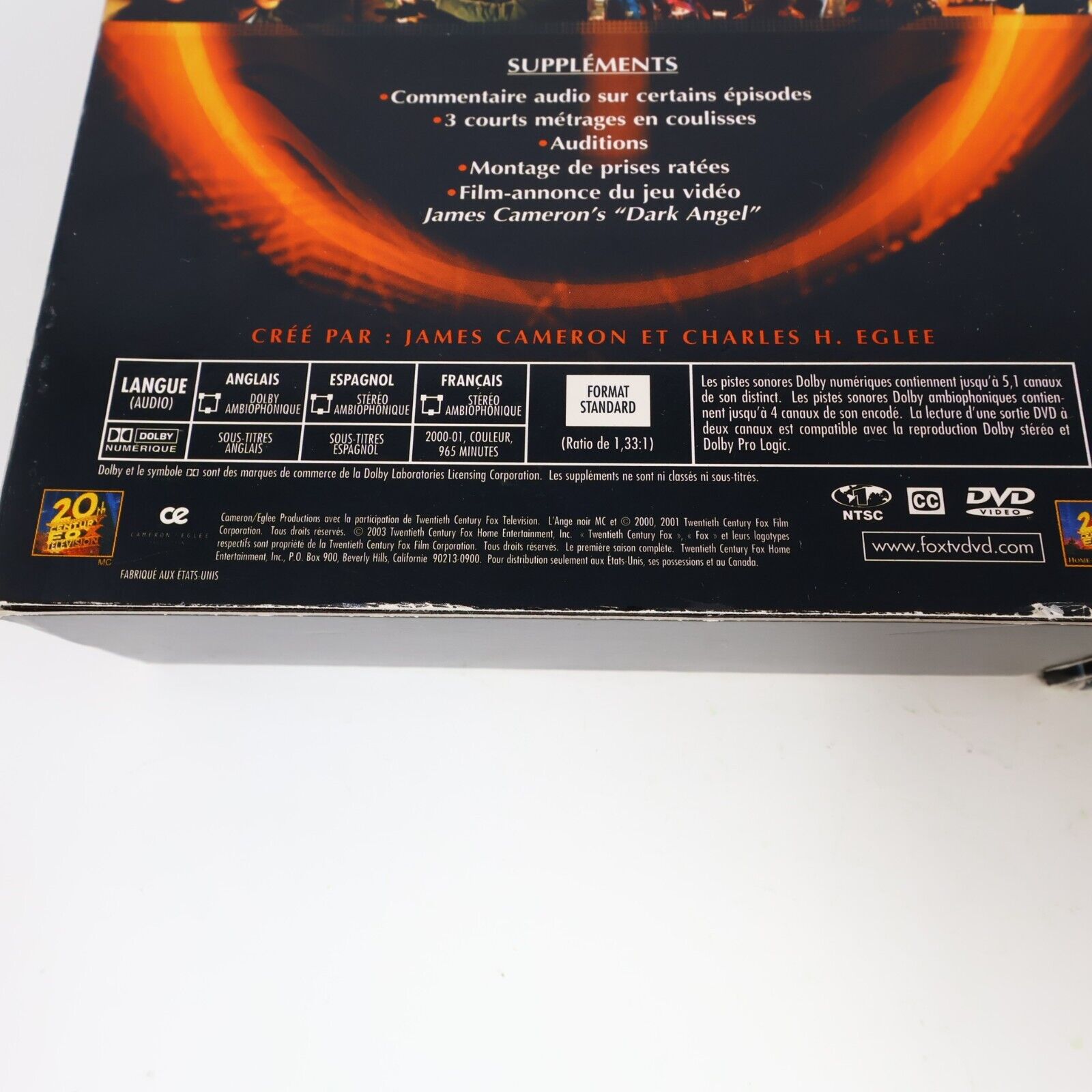 Dark Angel #1-2 DVD Complete Series James Cameron English/Français L'Ange Noir
